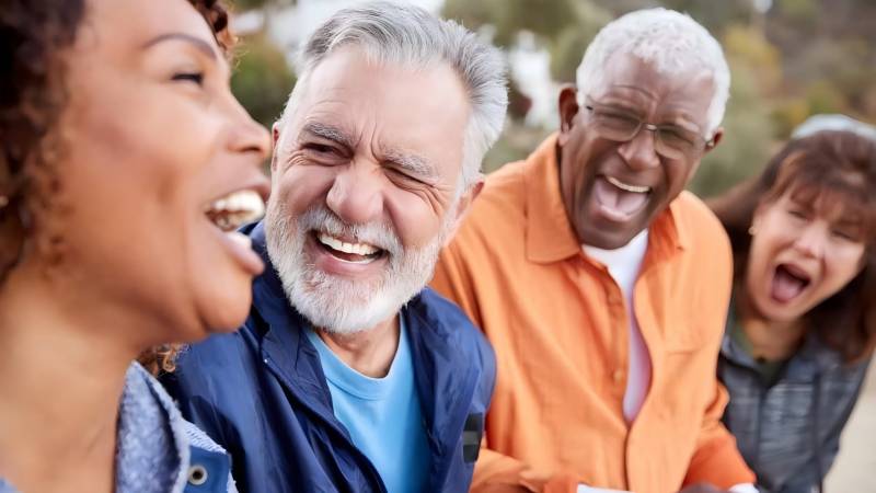 The appeal of senior social events! -It's never too late for fun.